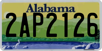 AL license plate 2AP2126