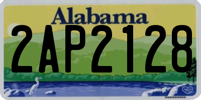 AL license plate 2AP2128