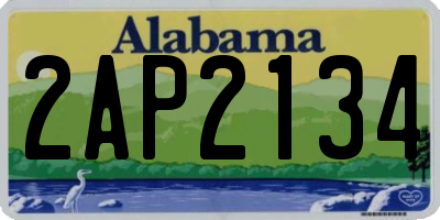 AL license plate 2AP2134