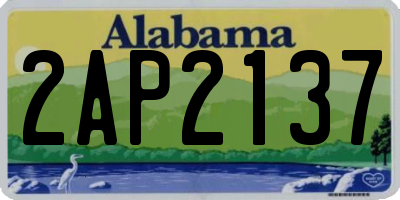 AL license plate 2AP2137