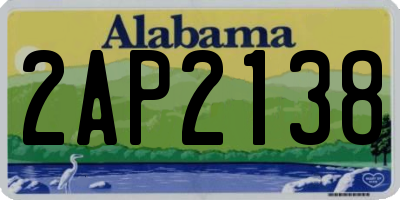 AL license plate 2AP2138