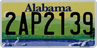AL license plate 2AP2139