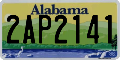 AL license plate 2AP2141