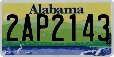 AL license plate 2AP2143