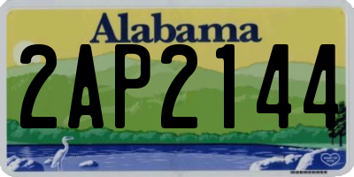 AL license plate 2AP2144