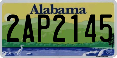 AL license plate 2AP2145