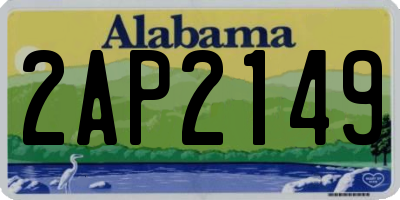 AL license plate 2AP2149