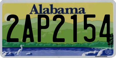AL license plate 2AP2154