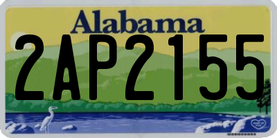 AL license plate 2AP2155