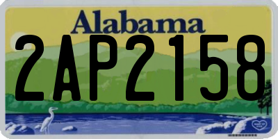 AL license plate 2AP2158
