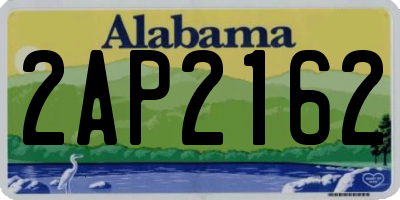 AL license plate 2AP2162