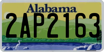 AL license plate 2AP2163
