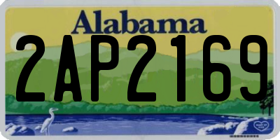 AL license plate 2AP2169