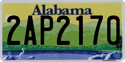 AL license plate 2AP2170