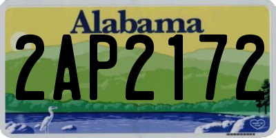 AL license plate 2AP2172