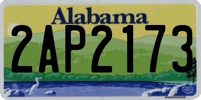 AL license plate 2AP2173