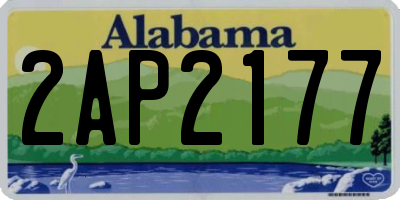 AL license plate 2AP2177
