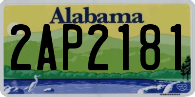 AL license plate 2AP2181