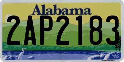 AL license plate 2AP2183