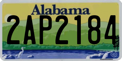 AL license plate 2AP2184
