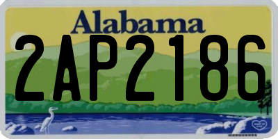AL license plate 2AP2186