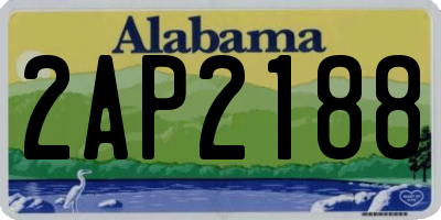 AL license plate 2AP2188