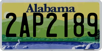 AL license plate 2AP2189