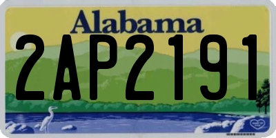 AL license plate 2AP2191