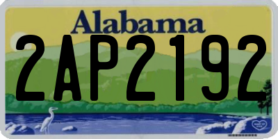 AL license plate 2AP2192
