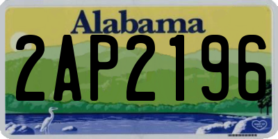 AL license plate 2AP2196