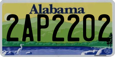 AL license plate 2AP2202