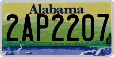 AL license plate 2AP2207
