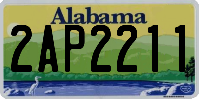 AL license plate 2AP2211