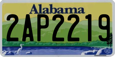 AL license plate 2AP2219