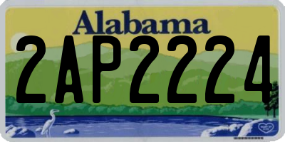 AL license plate 2AP2224