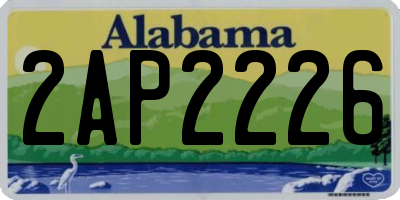 AL license plate 2AP2226