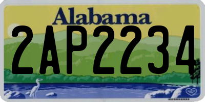 AL license plate 2AP2234