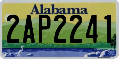 AL license plate 2AP2241