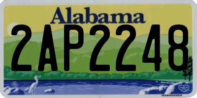 AL license plate 2AP2248