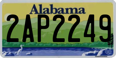 AL license plate 2AP2249