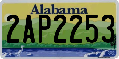 AL license plate 2AP2253