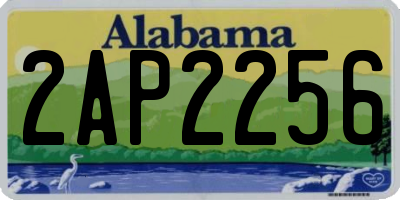 AL license plate 2AP2256