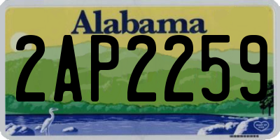 AL license plate 2AP2259