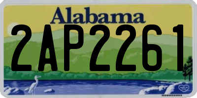 AL license plate 2AP2261