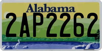 AL license plate 2AP2262