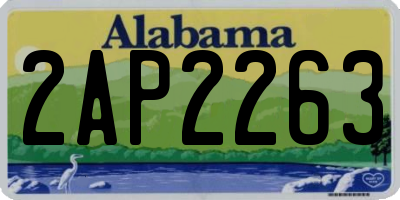 AL license plate 2AP2263