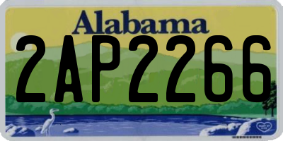 AL license plate 2AP2266