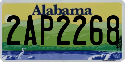 AL license plate 2AP2268