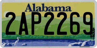 AL license plate 2AP2269