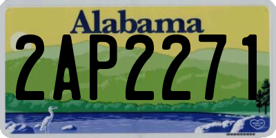 AL license plate 2AP2271